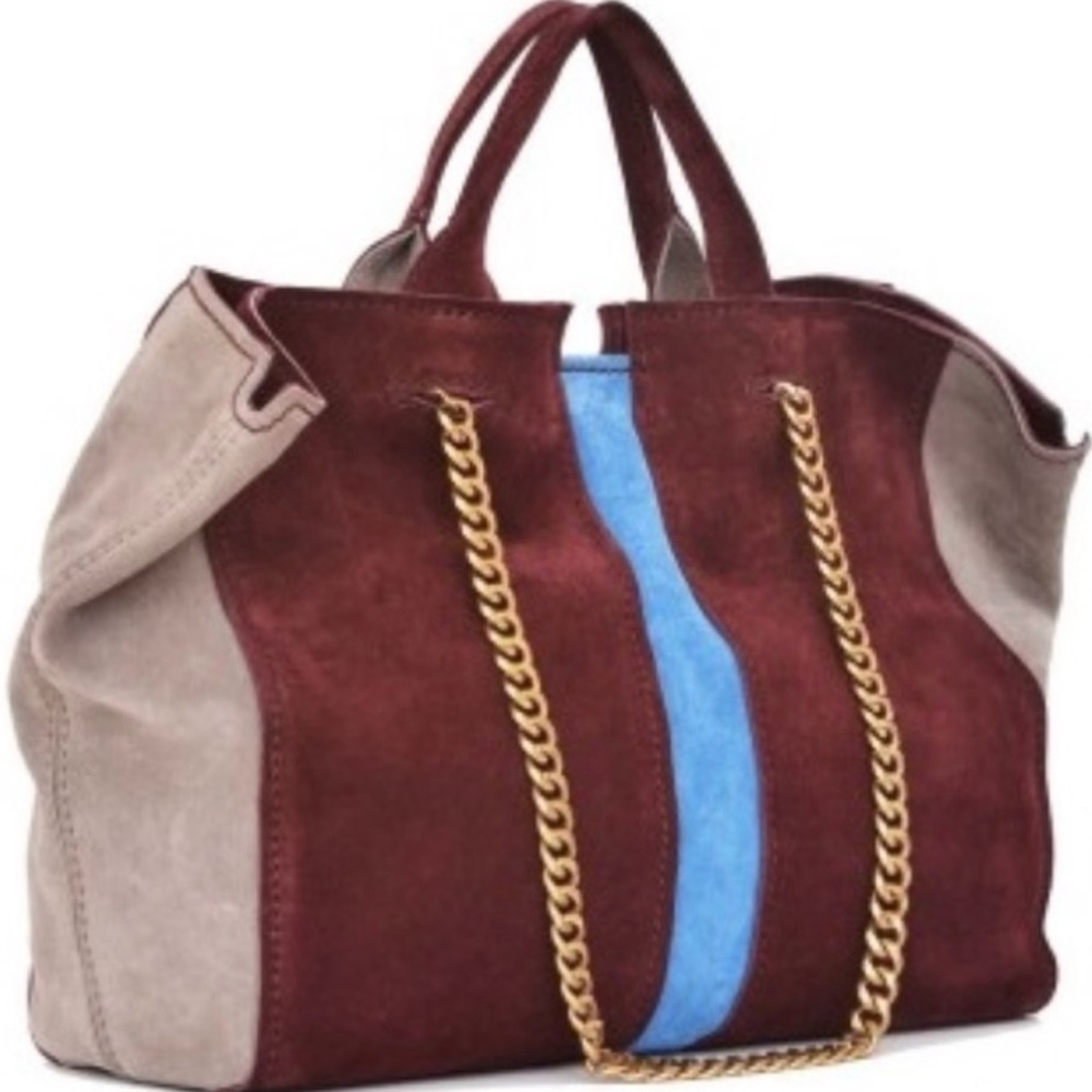 Ramy Brook Suede /Leather Satchel. EUC